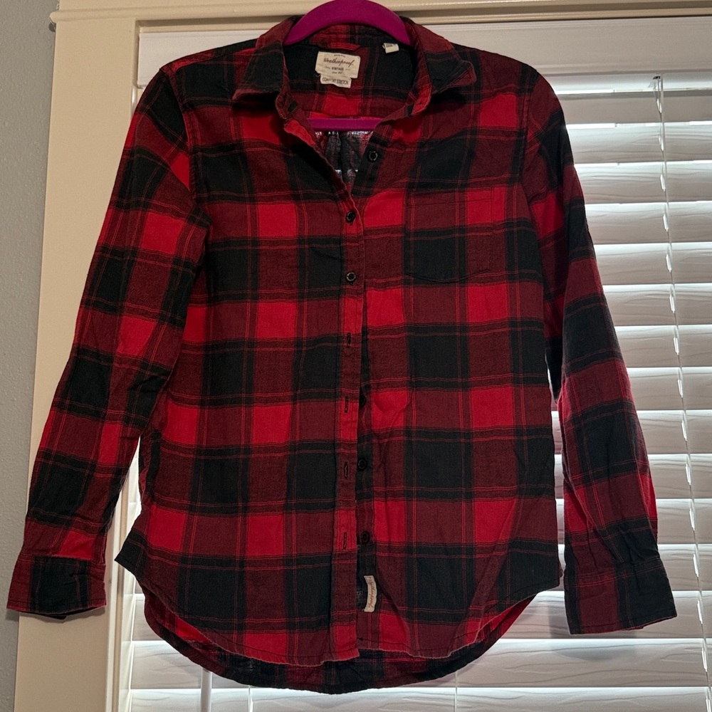 Weatherproof Vintage Ladies' Flannel button shirt size S used